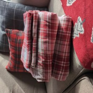 Queen Cotton Flannel Sheet Set
